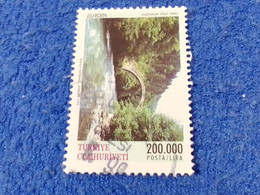 TÜRKEY--1990-00    200.000LİRA..   E-CEPT    DAMGALI - Used Stamps