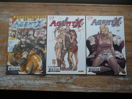 LOT 3 MARVEL MANGA N° 11 12 13 = AGENT X HISTOIRE COMPLETE DE MAI A JUILLET 2003 MARVEL COMICS PANINI - Marvel France