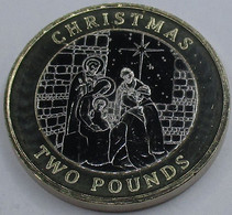 GIBRALTAR 2022 Christmas 2 Pounds UNC #bgrey - Gibilterra