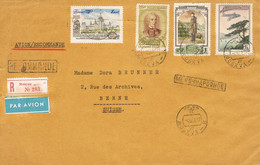 48750. Carta Aerea Certificada MOSCU (rusia) 1956 To Suisse - Storia Postale