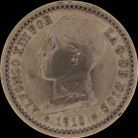 LaZooRo: Spain 50 Centimos 1910 XF / UNC - Silver - Premières Frappes