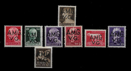 ITALY STAMPS - 1945 Italian Postage Stamps Overprinted "A.M.G.V.G." (BA5#350) - Ocu. Anglo-Americana: Napoles