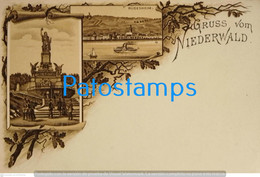 Delcampe - 201060 SWITZERLAND GRUSS AUS NIEDERWALD MULTI VIEW POSTAL POSTCARD - Wald