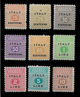 ITALY STAMPS - AMG Sicily - 1943 Allied Military Postage Ovp. SET MNH (BA5#351) - Ocu. Anglo-Americana: Napoles