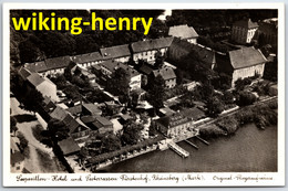 Rheinsberg - S/w Seepavillon Hotel Und Seeterrassen Fürstenhof 1   Original Fliegeraufnahme - Rheinsberg