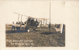 Provin * RARE Carte Photo WW1 * Engl. Kamrffl. Abgesch. Bei Provin 9/11/16 * Guerre 14/18 War Aviation Avion Abattu - Autres & Non Classés