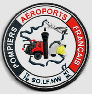 Ecusson PVC POMPIERS AEROPORTS FRANCAIS SSLIA - Pompieri