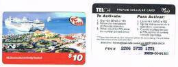 ST MAARTEN (ST. MARTIN) - TEL CELL  (GSM RECHARGE) - PORT AUTHORITY TERMINAL  - USED  -  RIF. 969 - Barcos