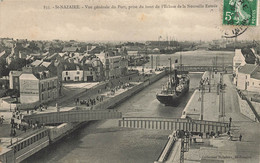 St Nazaire * Vue Générale Du Port , Prise Du Bout De L'écluse De La Nouvelle Entrée * Bateau * Pont - Saint Nazaire