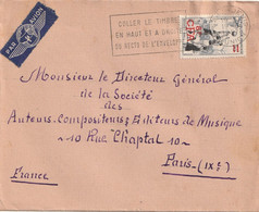 Lettre Recommandé De Saint Denis 1957 - Brieven En Documenten