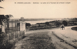 Juigné * Environs D'ancenis * La Loire Et Le Tournant De La Route Du Village * Attelage - Ancenis