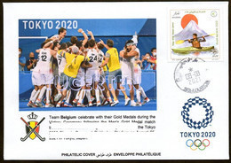 ARGELIA 2021 - Philatelic Cover - Field Hockey Belgium Men Team Gold Olympics Tokyo 2020 Olympische Belgique - Hockey (sur Gazon)