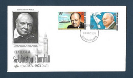 British Antartic Territory - FDC Centennial Sir Winston Churchill  1874-1974 - FDC