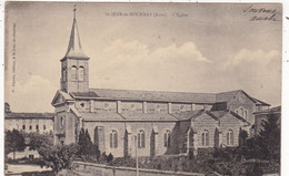 38. SAINT JEAN DE BOURNAY. CPA. L'EGLISE. .  ANNEE 1904 +TEXTE. - Saint-Jean-de-Bournay