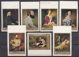 Hungary 1967 Art Paintings Mi#2330-2336 B - Imperforated Mint Never Hinged - Nuevos