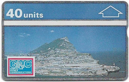 Gibraltar - GNC - L&G - Views Of Gibraltar 1 - Southern Aerial View - 101K - 01.1991, 40Units, 5.000ex, Mint - Gibilterra