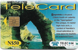 Namibia - Telecom Namibia - Places Of Interest, Bogenfels, 2001, 50$, Used - Namibie