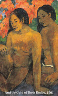 TARJETA DE ITALIA DE UNA PINTURA DE GAUGUIN - AND THE GOLD OF THEIR BODIES DE TIRADA 25000 (NUEVA-MINT) - Öff. Themen-TK