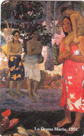 TARJETA DE ITALIA DE UNA PINTURA DE GAUGUIN - LA ORANA MARIA DE TIRADA 25000 (NUEVA-MINT) - Públicas Temáticas