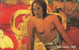 TARJETA DE ITALIA DE UNA PINTURA DE GAUGUIN - VAIRUMATI DE TIRADA 25000 (NUEVA-MINT) - Públicas Temáticas