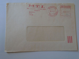 D193812 Hungary  Cover -EMA Red Meter Freistempel 1988 MTI Magyar Távirati Iroda    Budapest - Viñetas De Franqueo [ATM]