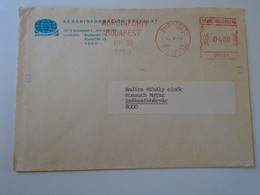 D193813  Hungary  Cover -EMA Red Meter Freistempel 1983 AGROINFORM    Budapest - Machine Labels [ATM]