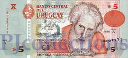 LOT URUGUAY 5 PESOS URUGUAYOS 1998 PICK 80a UNC X 5 PCS - Uruguay