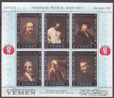 1967 Yemen Kingdom 284-289/BA37 Painting - Artist Rembrandt 9,00 € - Rembrandt