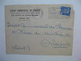Gandon  Perforé CCF64  Sur Devant De Lettre    Crédit Commercial De France 1954 - Briefe U. Dokumente