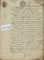 VP21.655 - NOISY LE SEC - Acte De 1820 - Vente D'une Maison Sise à PARIS Par Mr VERPEAU De ROMAINVILLE à Mr GERBOD - Manuscrits