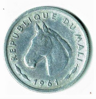 REPUBLIQUE DU MALI / 10 FRANCS MALIENS / 1961 / ALU - Mali (1962-1984)