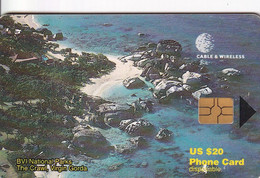 TARJETA DE BRITISH VIRGIN ISLANDS DE THE CRAWL, VIRGIN GORDA - Jungferninseln (Virgin I.)