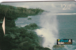 TARJETA DE LAS FIJI DE BLOWHOLES DE $2  (04FJB) - Fidji