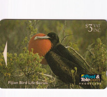 TARJETA DE LAS FIJI DE GREATER FRIGATEBIRD DE $3  (09FJB) FRAGATA-PAJARO-BIRD - Fiji