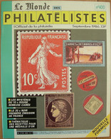 REVUE LE MONDE DES PHILATELISTES Année 1986 (n° 400). - Französisch (ab 1941)