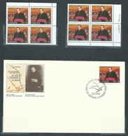 Delcampe - Canada # 998 UR. Blank Corner Block & LR. PB.MNH + FDC - Canadian Pioneers - Blocks & Kleinbögen