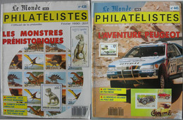 REVUE LE MONDE DES PHILATELISTES Année 1990 (n° 438 Et 445). - French (from 1941)