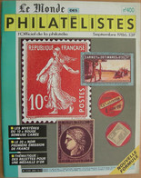 REVUE LE MONDE DES PHILATELISTES N° 400 De Septembre 1986 - Français (àpd. 1941)