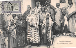 Afrique - COMORES - Grande Comore - Types De Femmes Kouési - Voyagé 1926 - Comores