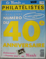 REVUE LE MONDE DES PHILATELISTES N° 456 De Octobre 1991 - Französisch (ab 1941)