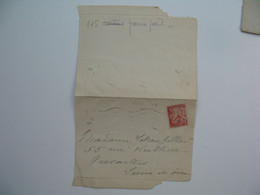 Type Iris  Perforé CIC174 Crédit Industriel Et Commercial Usage Frauduleux  Sur Lettre   1945 - Brieven En Documenten