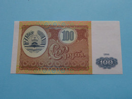 100 Rubles ( Tajikistan ) 1994 ( For Grade, Please See SCANS ) UNC ! - Tadzjikistan