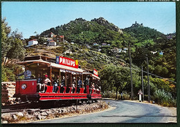 POSTCARD CARTOLINA SINTRA PORTUGAL CARRO ELECTRICO TURISTICO TOURIST TRAMWAY TRAM-CAR TRANVIA TOURISTIQUE - Autres & Non Classés