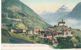 AV 897 -  C P A -  SUISSE - WASSEN UND DIE WINDGELLE (COTTHARDBAHN - Wassen