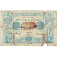 France, 5 Francs, Bleu, 1912, Z.960, B, Fayette:02.09, KM:70 - 5 F 1912-1917 ''Bleu''