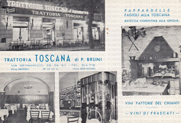 CARTOLINA  ROMA,LAZIO,TRATTORIA TOSCANA  VIA GERMANICO-STORIA,MEMORIA,CULTURA,ELIGIONE,BELLA ITALIA,NON VIAGGIATA - Cafes, Hotels & Restaurants