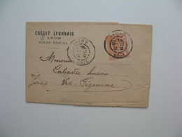 Type Muchon,  Perforé CL188 Sur Lettre  Crédit Lyonnais  1902 - Covers & Documents