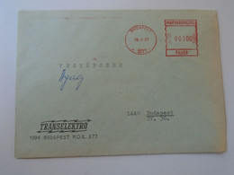 D193835 Hungary  Cover- EMA Red Meter Freistempel  1978 -  Budapest  Transelektro - Automaatzegels [ATM]