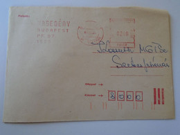 D193837  Hungary  Cover- EMA Red Meter Freistempel  1983 -  Budapest  VASEDÉNY - Machine Labels [ATM]