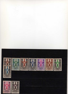 GHADAMES TERRITOIRE MILITAIRE   SERIE N°1/8 + PA N° 1/2  NEUF ** 1949 - Unused Stamps